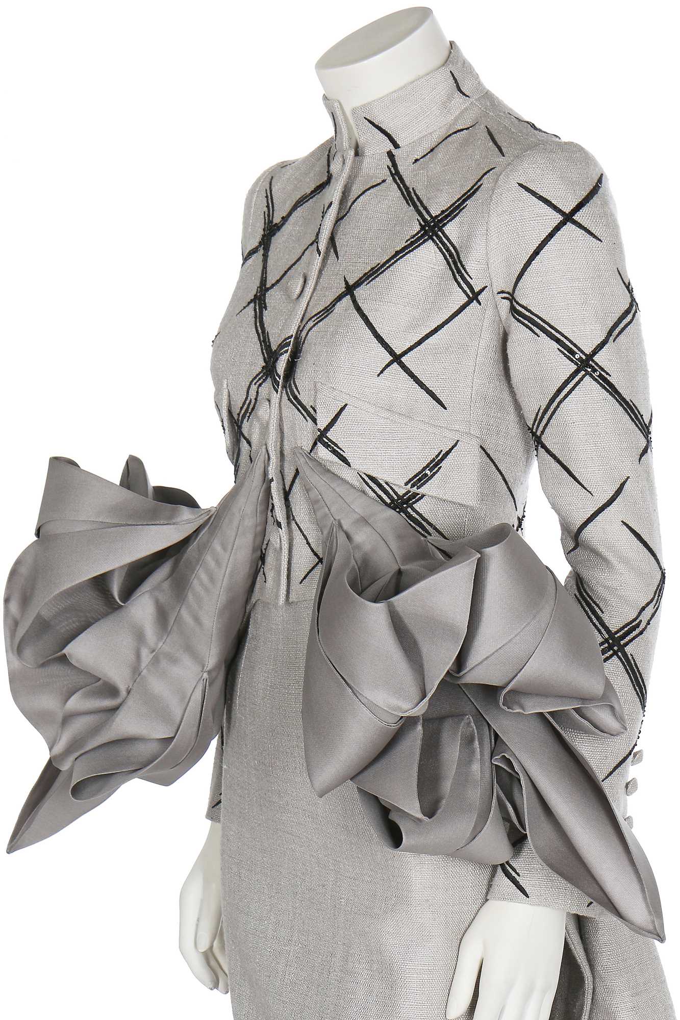 Lot 246 - A Christian Dior by John Galliano haute couture embroidered ensemble, 'Madame Butterfly' collection, Spring-Summer 2007