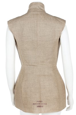 Lot 190 - A Martin Margiela 'Semi Couture' linen bodice, Autumn-Winter 1997-98