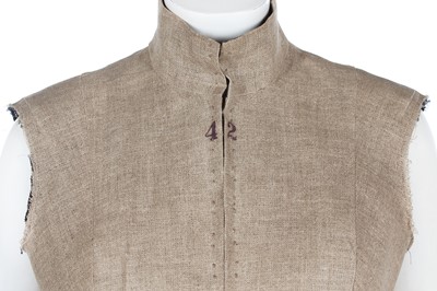 Lot 190 - A Martin Margiela 'Semi Couture' linen bodice, Autumn-Winter 1997-98