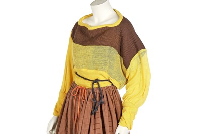 Lot 160 - Two Westwood/McLaren cotton skirts, 'Savage' collection, Spring-Summer 1982