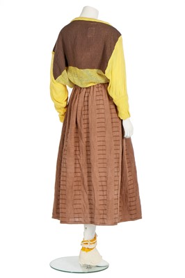 Lot 160 - Two Westwood/McLaren cotton skirts, 'Savage' collection, Spring-Summer 1982