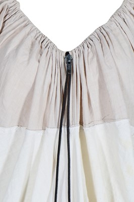 Lot 165 - A rare Westwood/McLaren off-white cotton smock-dress, 'Punkature' collection, Spring-Summer 1983