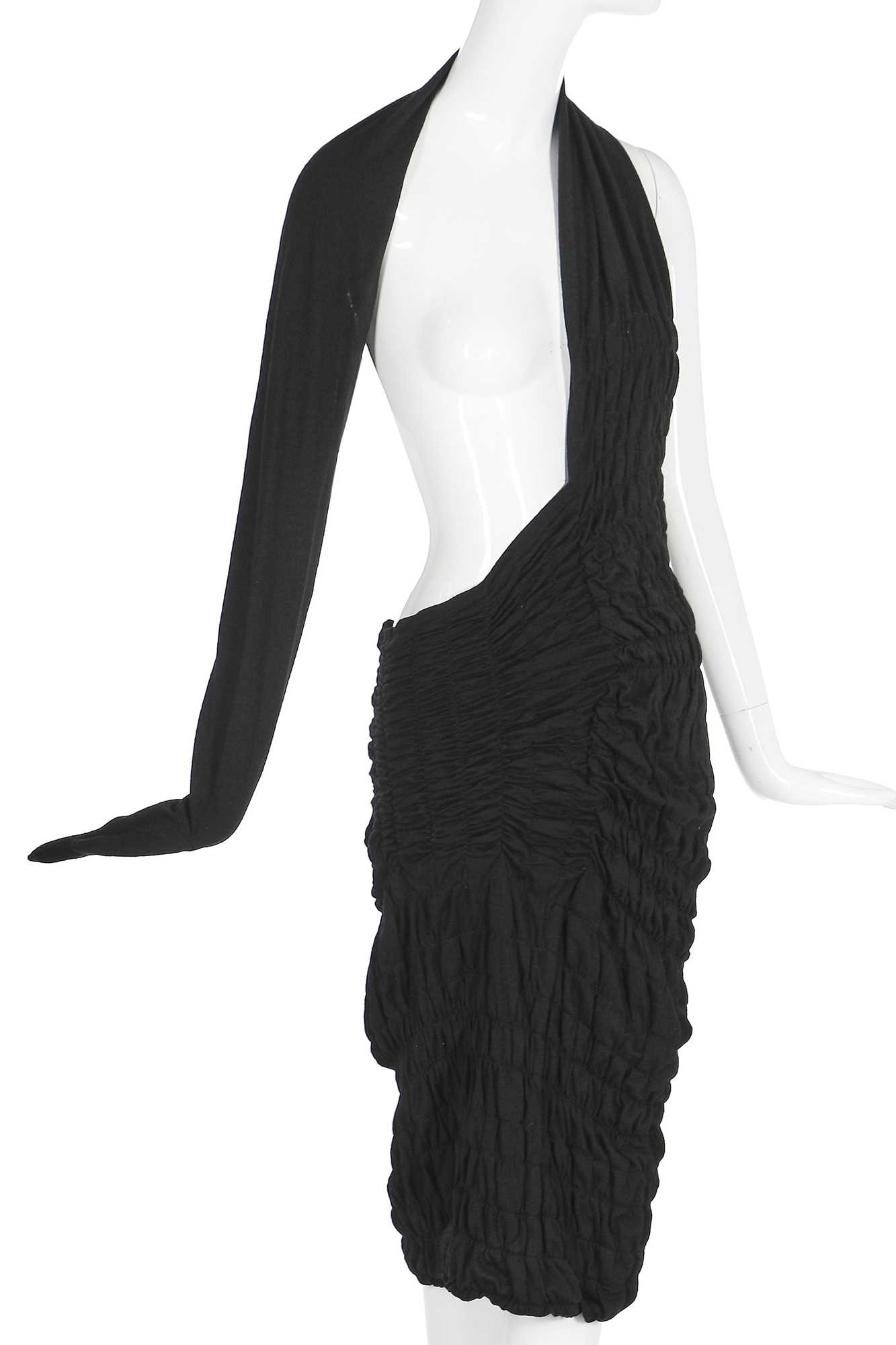 Lot 186 - A Comme des Garçons/ Rei Kawakubo shirred jersey 'glove' dress, Spring-Summer 1990
