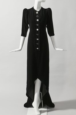 Lot 145 - An Yves Saint Laurent couture lace-backed evening gown, Autumn-Winter 1979-80