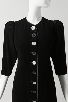 Lot 145 - An Yves Saint Laurent couture lace-backed evening gown, Autumn-Winter 1979-80