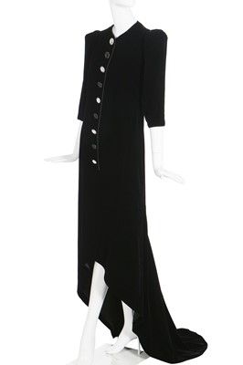 Lot 145 - An Yves Saint Laurent couture lace-backed evening gown, Autumn-Winter 1979-80