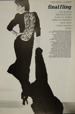 Lot 145 - An Yves Saint Laurent couture lace-backed evening gown, Autumn-Winter 1979-80