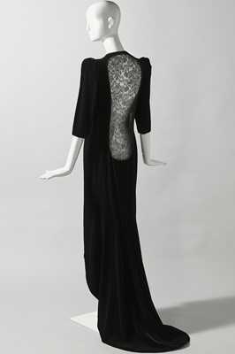 Lot 145 - An Yves Saint Laurent couture lace-backed evening gown, Autumn-Winter 1979-80