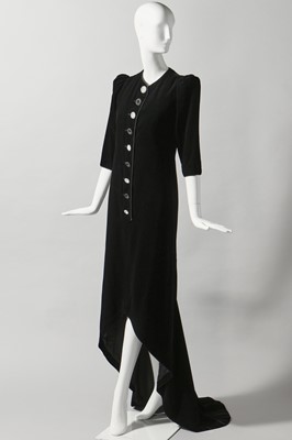 Lot 145 - An Yves Saint Laurent couture lace-backed evening gown, Autumn-Winter 1979-80