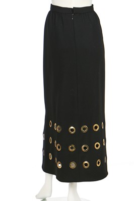 Lot 142 - A Pierre Cardin cutwork maxi skirt, circa 1970