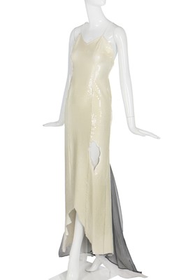 Lot 175 - A Franck Joseph Bastille 'Ghost of the Titanic' evening dress and stole, circa 1991