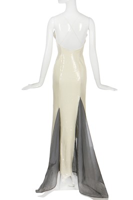 Lot 175 - A Franck Joseph Bastille 'Ghost of the Titanic' evening dress and stole, circa 1991