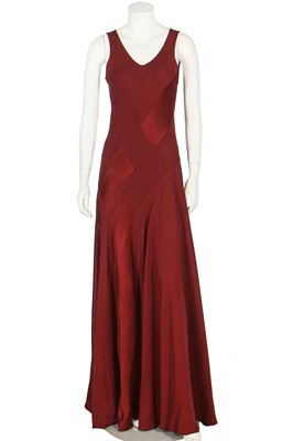 Lot 172 - A John Galliano bias-cut evening gown, 'Charles James' collection, Spring-Summer 1989