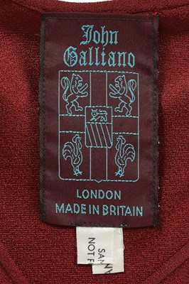 Lot 172 - A John Galliano bias-cut evening gown, 'Charles James' collection, Spring-Summer 1989