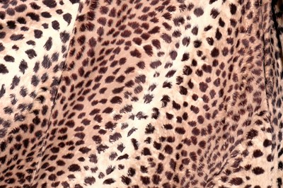 Lot 124 - A good Biba faux leopard plush swing jacket, 1973-75