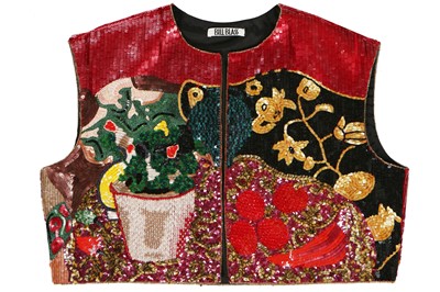 Lot 148 - A fine Bill Blass 'Matisse' cocktail ensemble, Spring-Summer 1988
