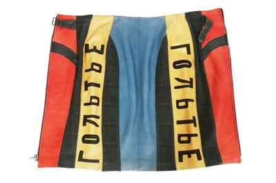 Lot 150 - A Jean Paul Gaultier leather pencil skirt, 'Russian Constructivist' collection, Autumn-Winter 1986-87