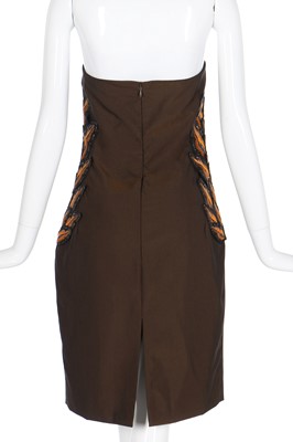 Lot 409 - A Givenchy by Alexander McQueen changeant silk-wool cocktail dress, Spring-Summer 1998