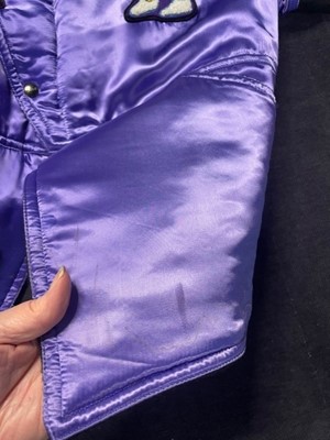 Lot 182 - A rare Kansai Yamamoto purple satin bomber jacket, 1980s