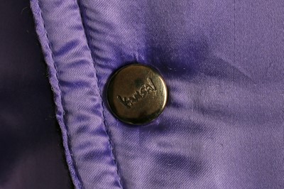 Lot 182 - A rare Kansai Yamamoto purple satin bomber jacket, 1980s