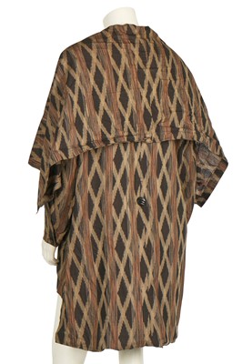 Lot 180 - An Issey Miyake lattice-weave silk-cotton-blend jacket, probably Autumn-Winter 1986