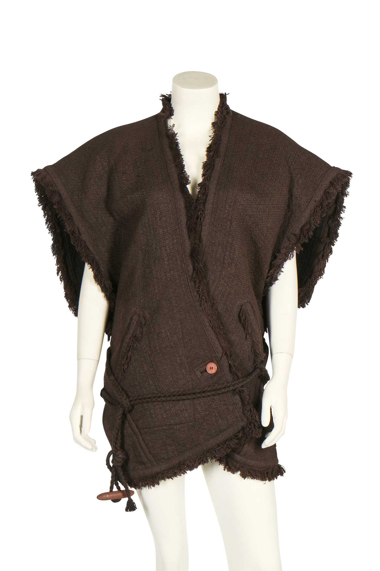 Lot 178 - An Issey Miyake 'mushiro' cotton/wool waistcoat, Autumn-Winter 1984