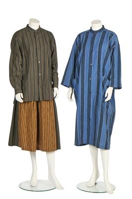 Lot 178 - An Issey Miyake 'mushiro' cotton/wool waistcoat, Autumn-Winter 1984