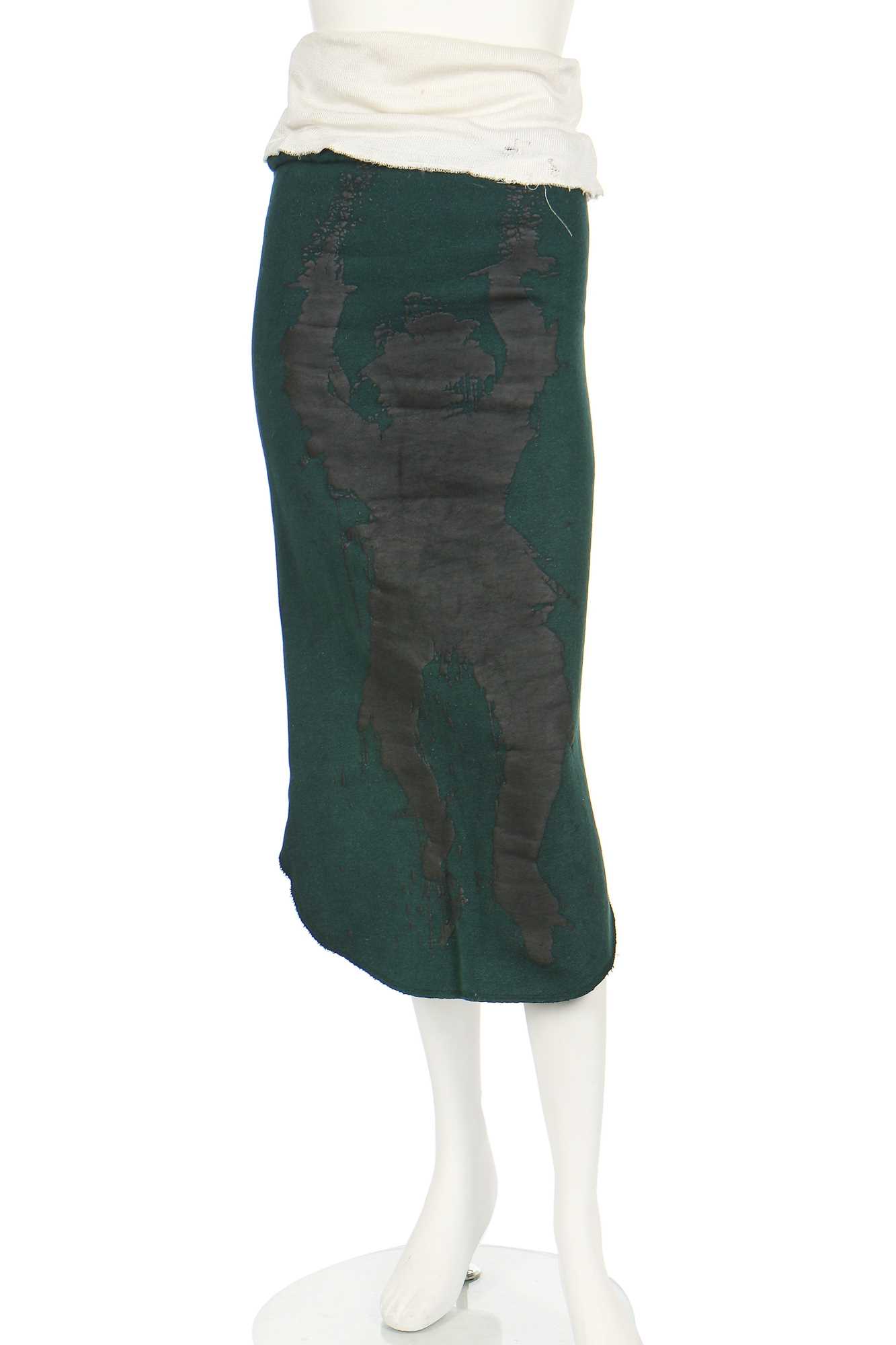 Lot 166 - A Vivienne Westwood/Malcolm McLaren and Keith Haring patterned cotton-jersey skirt, 'Witches' collection, Autumn-Winter 1983-84