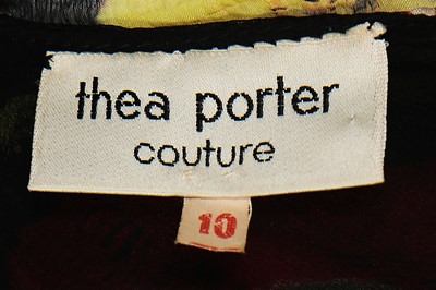 Lot 139 - A Thea Porter printed chiffon evening gown, 1970s