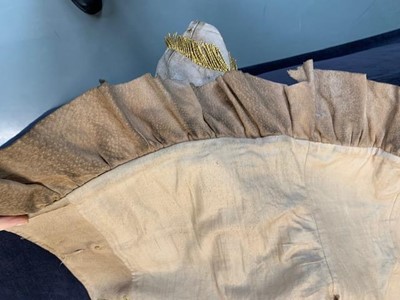 Lot 157 - A rare Vivienne Westwood/Malcolm McLaren pig-skin leather jacket, 'Pirate' collection, Autumn-Winter 1981-82