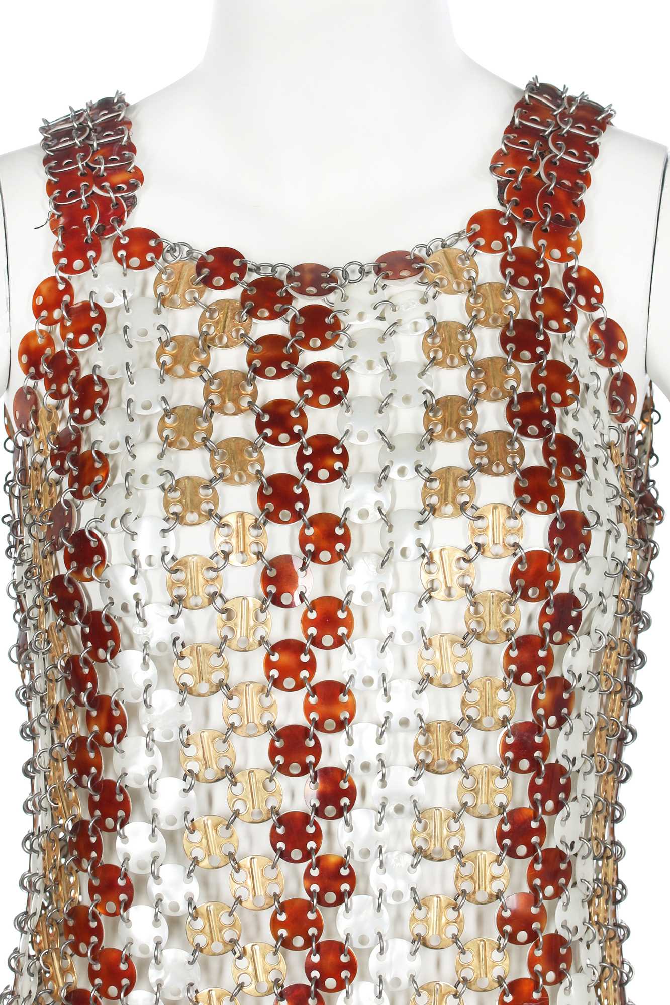Lot 99 - A rare Paco Rabanne couture evening gown, Spring-Summer 1969