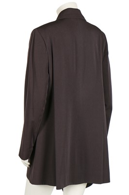 Lot 171 - A John Galliano dark-aubergine wool jacket, 'Hairclips' collection, Autumn-Winter 1988-89