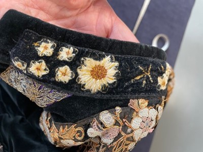 Lot 137 - A Thea Porter black velvet 'Chazara' jacket, 1975
