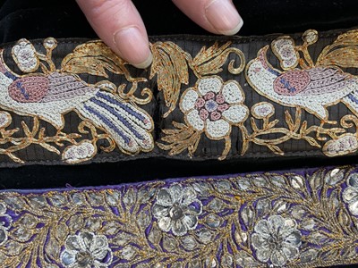 Lot 137 - A Thea Porter black velvet 'Chazara' jacket, 1975