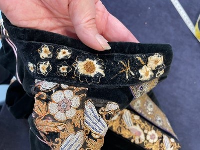 Lot 137 - A Thea Porter black velvet 'Chazara' jacket, 1975