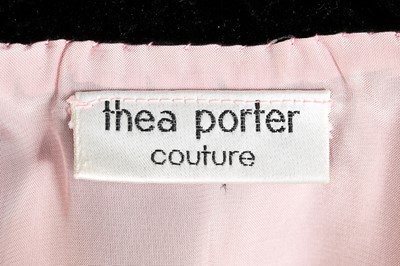 Lot 137 - A Thea Porter black velvet 'Chazara' jacket, 1975