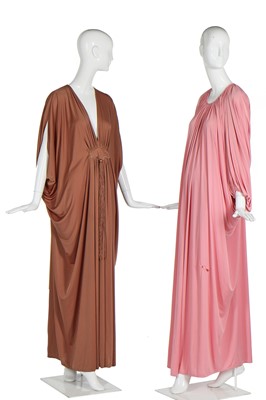 Lot 131 - Two Yuki draped jersey evening dresses, 1976