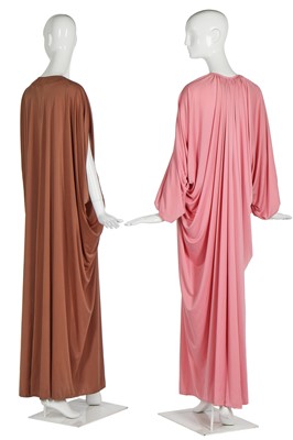 Lot 131 - Two Yuki draped jersey evening dresses, 1976