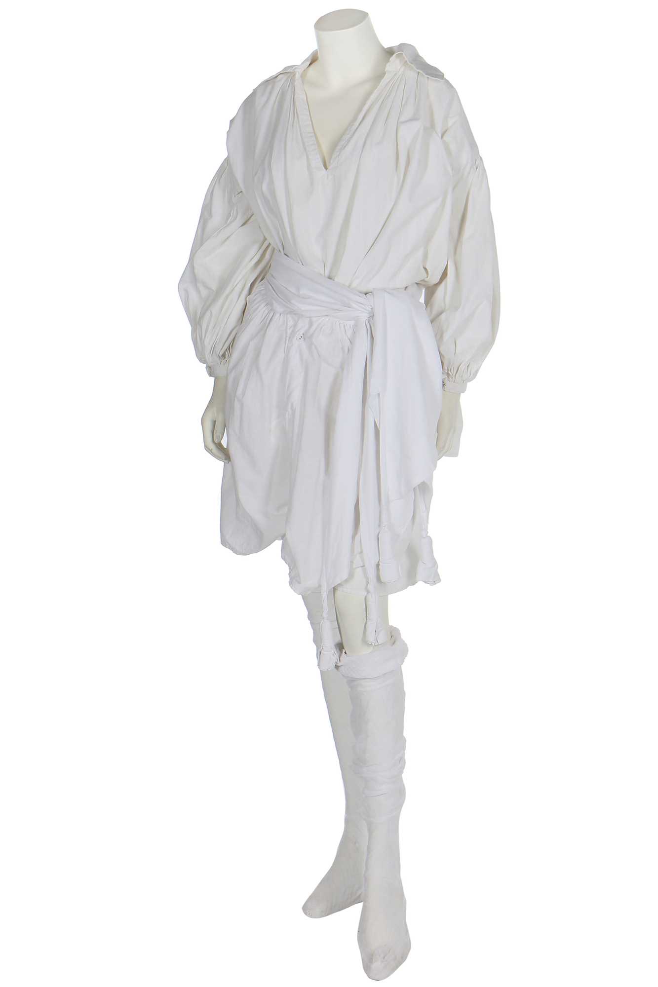 Lot 158 - A Vivienne Westwood all-white Pirate ensemble, Autumn-Winter 1981-82