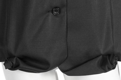 Lot 168 - A John Galliano black wool gabardine jacket, 'The Rose' collection, Autumn/Winter 1987-88