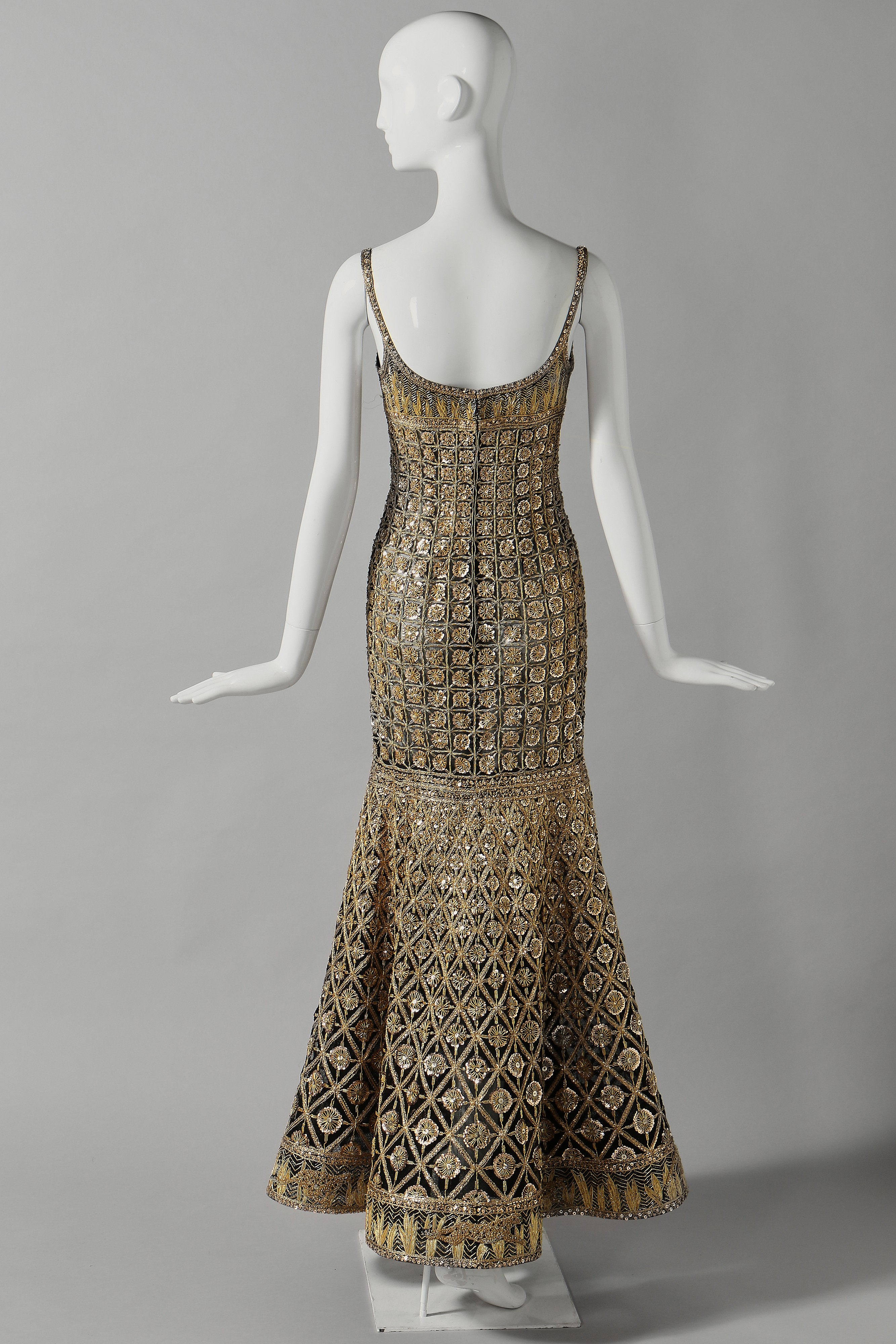 Lot 218 - A fine Chanel couture by Karl Lagerfeld gold Lot 218 - A fine Chanel couture by Karl Lagerfeld gold
