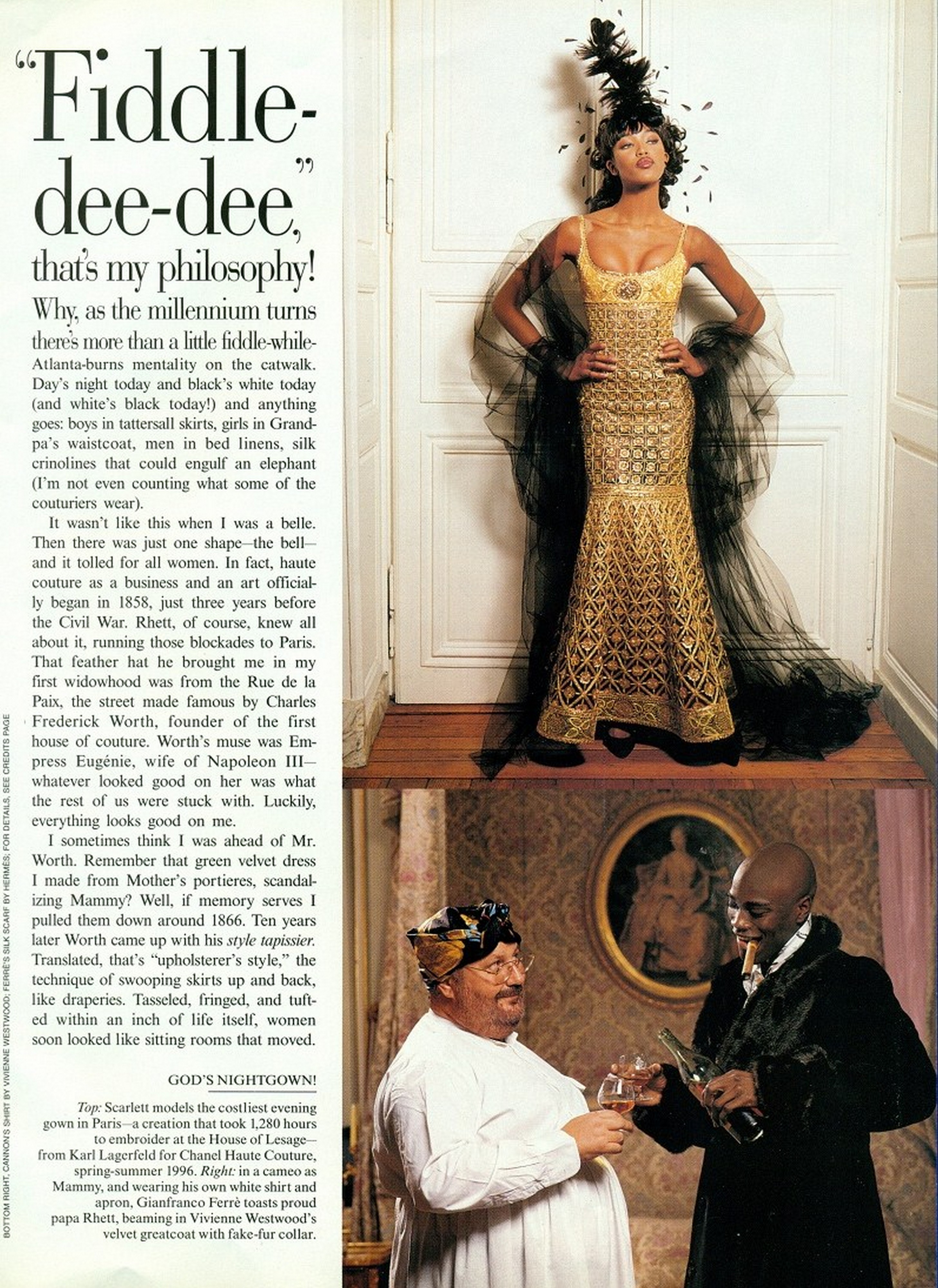Lot 218 - A fine Chanel couture by Karl Lagerfeld gold
