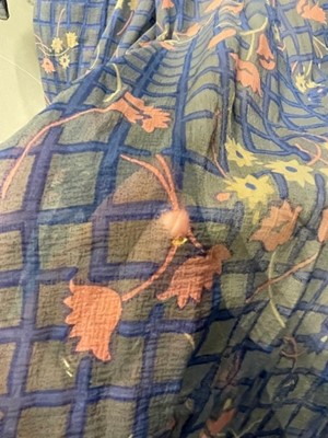 Lot 129 - An Ossie Clark/Celia Birtwell printed chiffon dress, 1970s