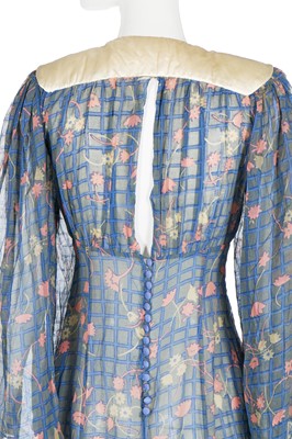 Lot 129 - An Ossie Clark/Celia Birtwell printed chiffon dress, 1970s