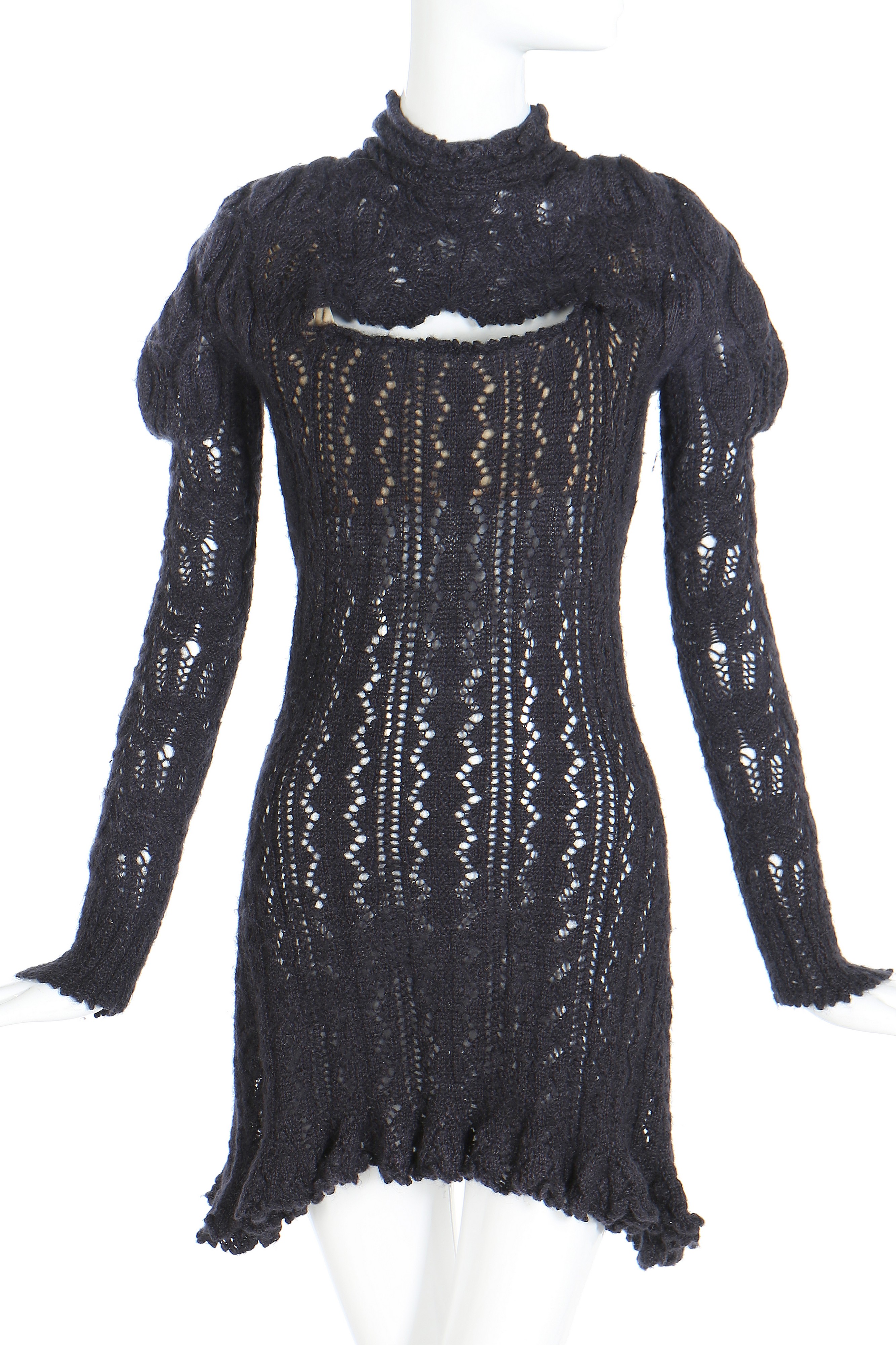 Lot 205 - A Vivienne Westwood lace knit corset dress, '