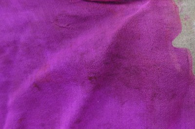 Lot 138 - A Thea Porter abaya/kaftan of magenta floral-printed chiffon, 1970s