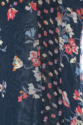 Lot 134 - A Thea Porter floral-printed cotton-gauze dress, 1971-72