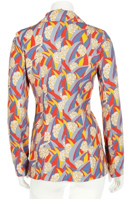 Lot 121 - A Biba art-deco printed cotton jacket, circa 1970