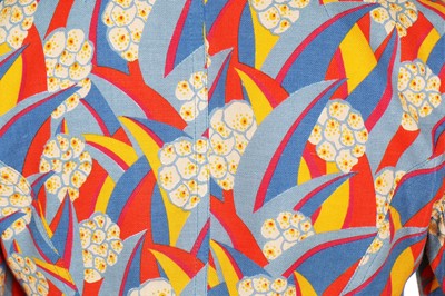Lot 121 - A Biba art-deco printed cotton jacket, circa 1970