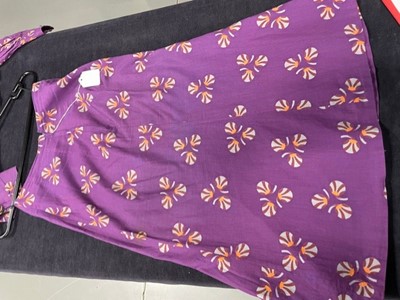 Lot 118 - A group of Biba clothing in shades of purple and brown, 1960s-1970s